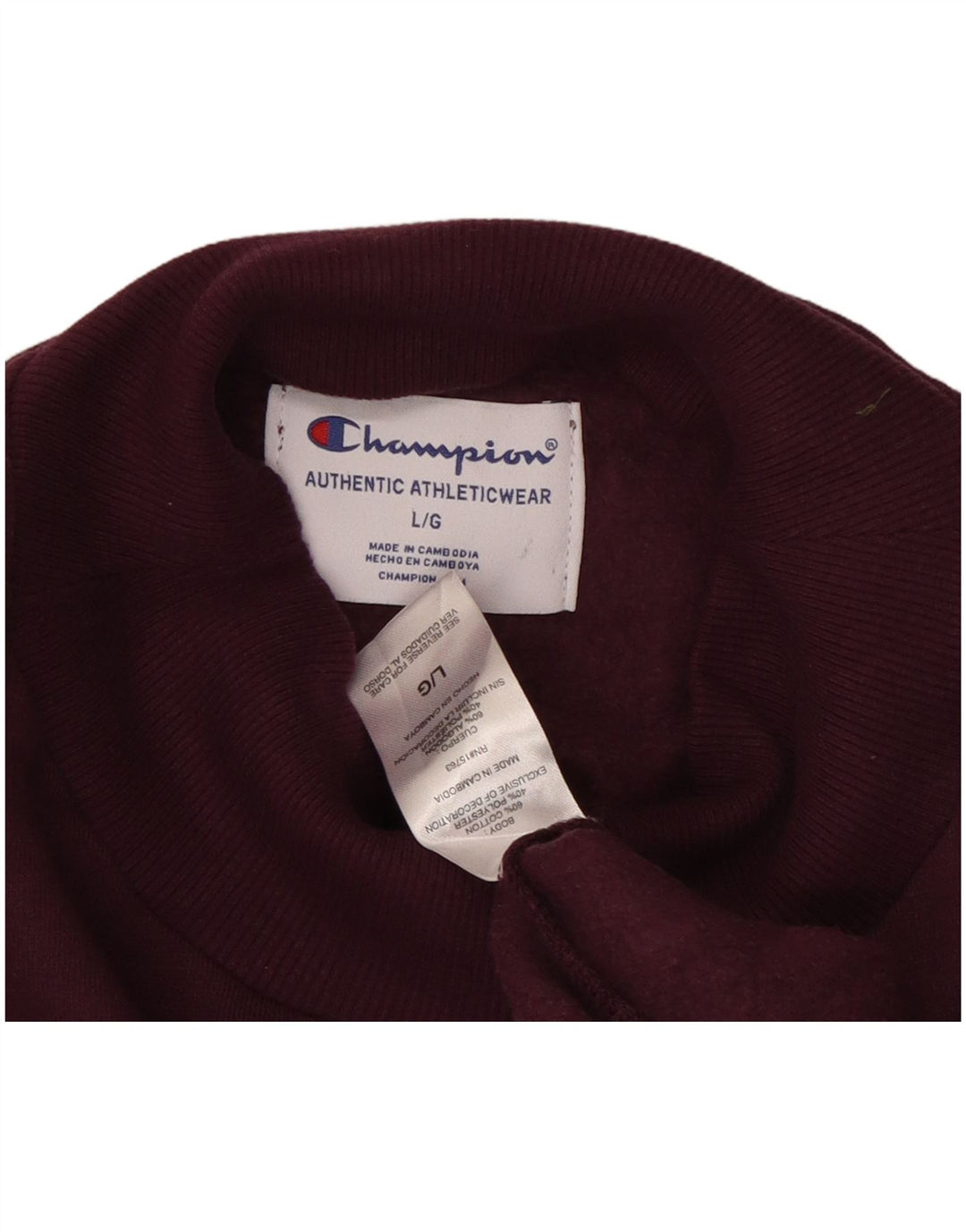 CHAMPION Γυναικεία υπερμεγέθη γραφική φούτερ Jumper UK 16 Large Purple