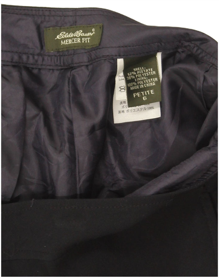 Eddie Bauer Γυναικείο Petite Bootcut Casual Παντελόνι US 6 Medium W30 L29 Μαύρο