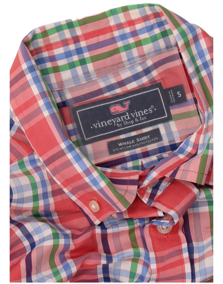 VINEYARD VINES Ανδρικό πουκάμισο Small Red Check Nylon