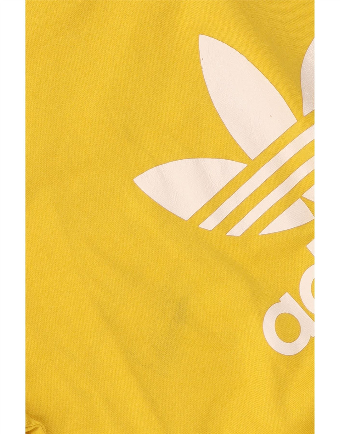 Ανδρικό γραφικό T-Shirt Adidas Top από μεσαίο κίτρινο βαμβάκι