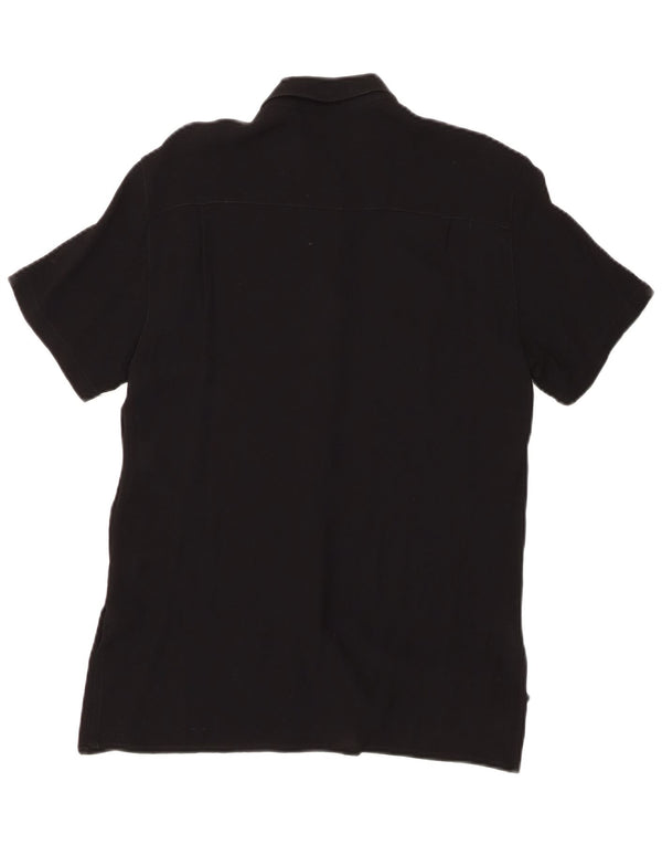 Γυναικείο κοντομάνικο πουκάμισο Marella UK 10 Small Black Viscose