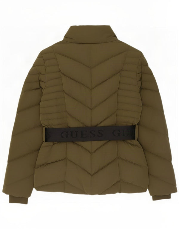 Guess Γυναικείο τζάκετ με επένδυση UK 12 Medium Khaki Polyester