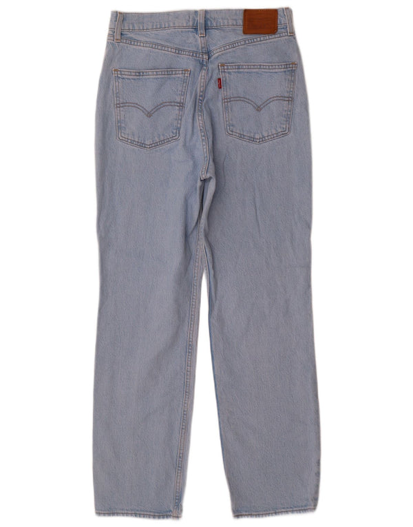 Γυναικείο ψηλόμεσο τζιν Levi's Slim ίσιο W28 L28 Μπλε βαμβακερό