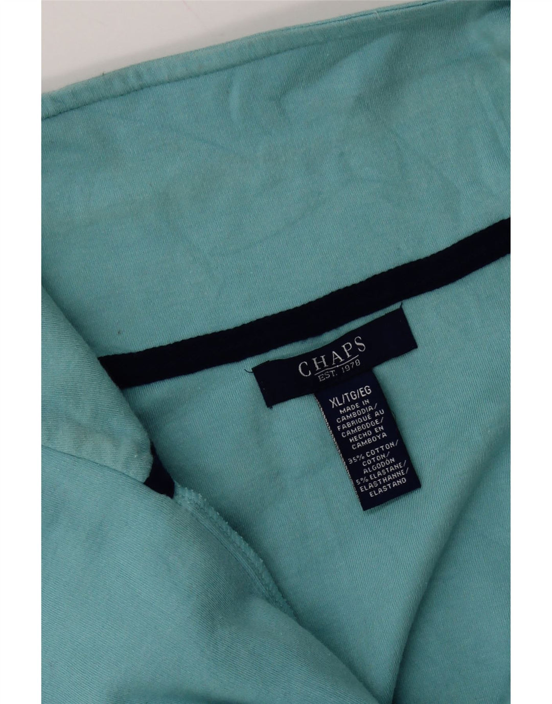 Γυναικεία φόρμα πουλόβερ με φερμουάρ CHAPS Top UK 18 XL Μπλε βαμβακερό