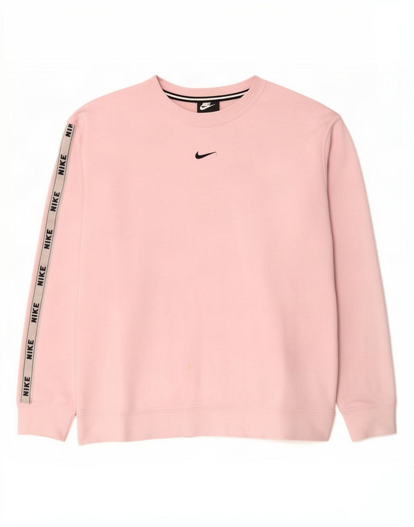 Γυναικείο γραφικό φούτερ Nike Jumper UK 14 Μεσαίο ροζ χρώμα, βαμβακερό