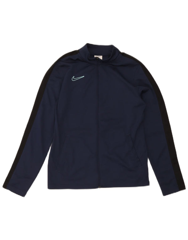 Μπουφάν Nike Boys Dri Fit αθλητική φόρμα 12-13 ετών Μεγάλο Navy Blue