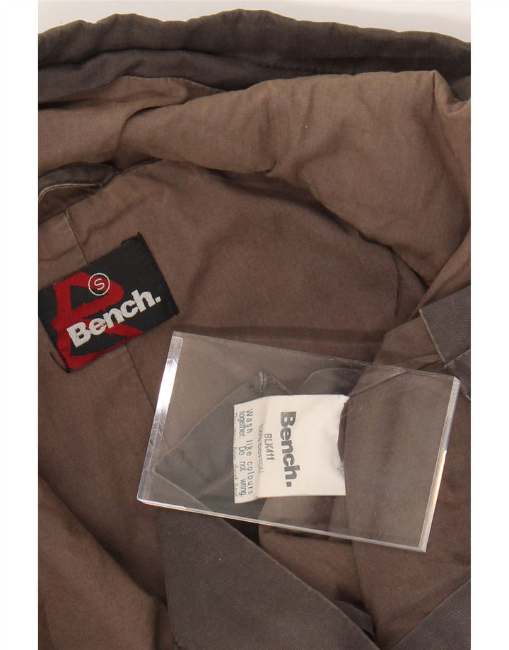 BENCH Γυναικείο Bomber Jacket UK 10 Small Brown Βαμβακερό
