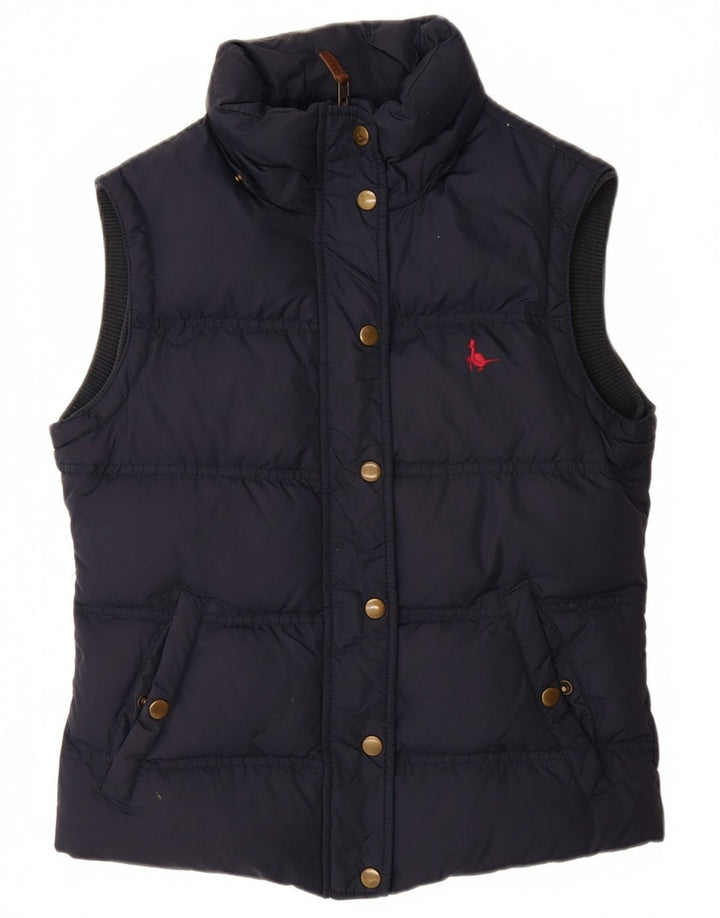 JACK WILLS Γυναικεία επένδυση Gilet UK 8 Small Navy Blue Nylon