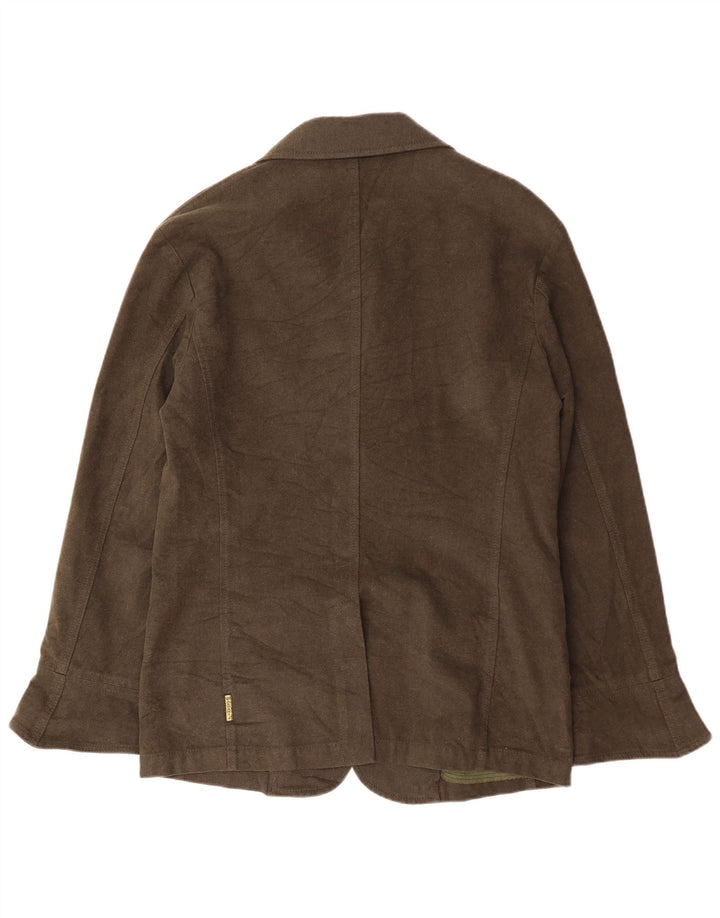 ARMANI JEANS Ανδρικό σακάκι με 2 κουμπιά σακάκι IT 52 μεγάλο χακί βαμβακερό