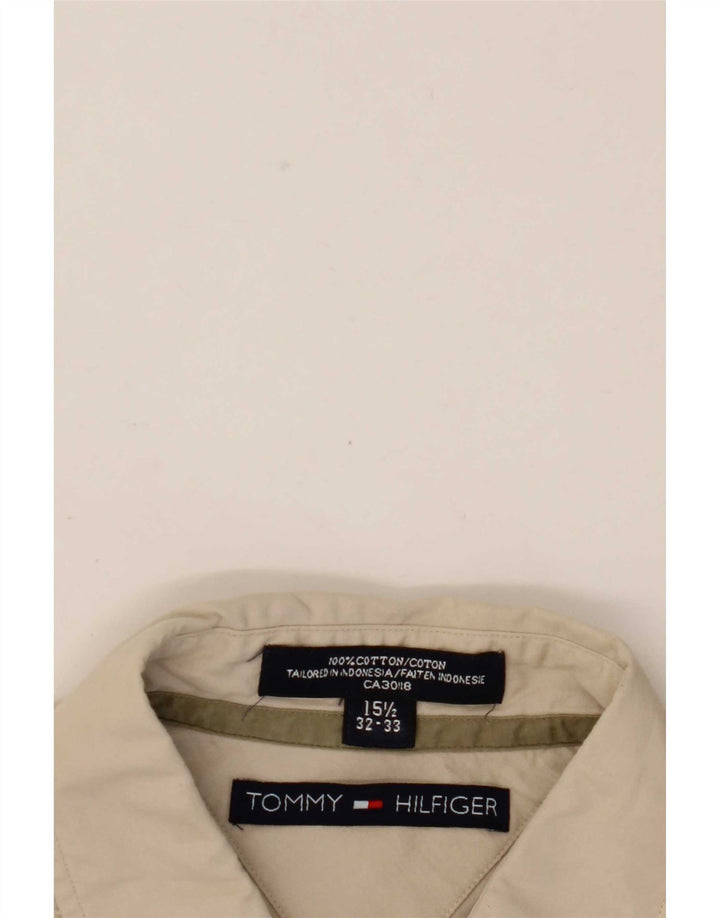 Ανδρικό πουκάμισο Tommy Hilfiger Μέγεθος 15 1/2 Βαμβακερό μεσαίο μπεζ