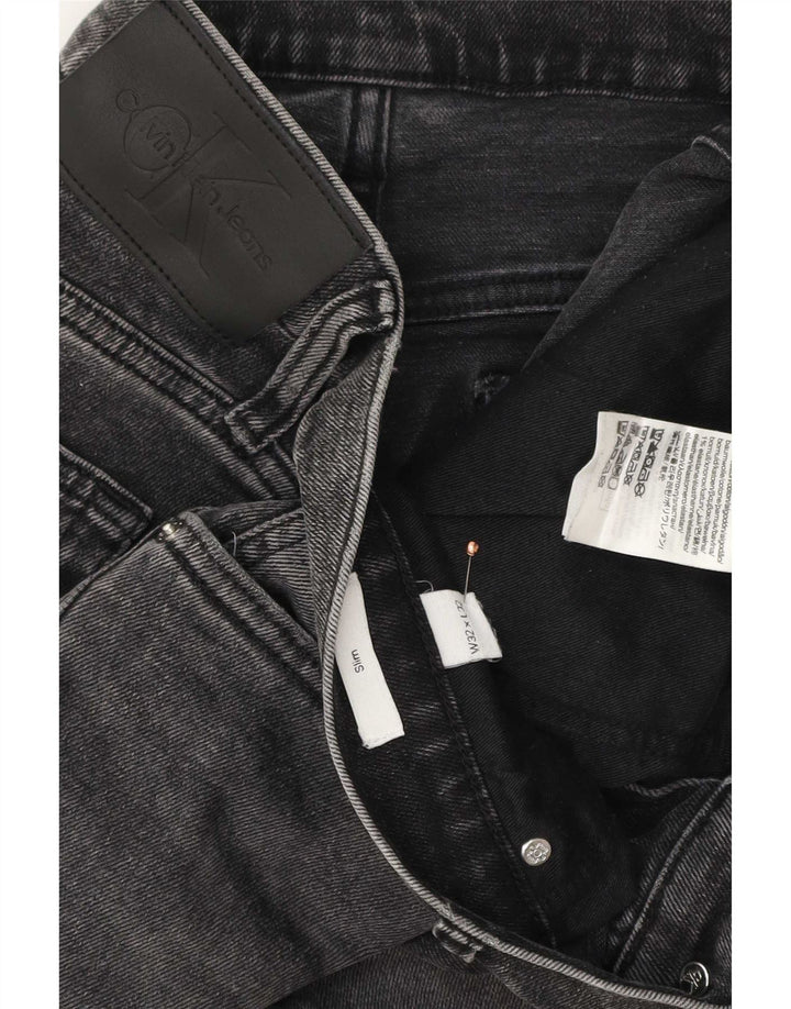 Calvin Klein Ανδρικό Slim Jeans W32 L32 Γκρι βαμβακερό