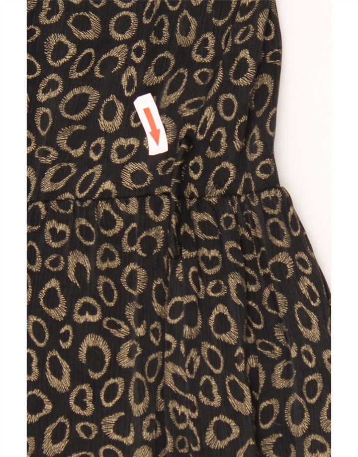 Massimo Dutti Γυναικείο σακάκι με 1 κουμπί EU 34 2XS Μαύρο Animal Print