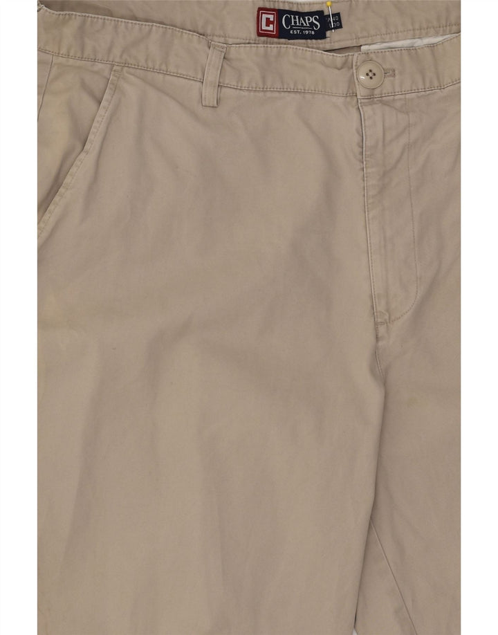 CHAPS Mens Tapered Chino Trousers W40 L30 Beige Cotton | Vintage Chaps | Thrift | Second-Hand Chaps | Used Clothing | Messina Hembry 