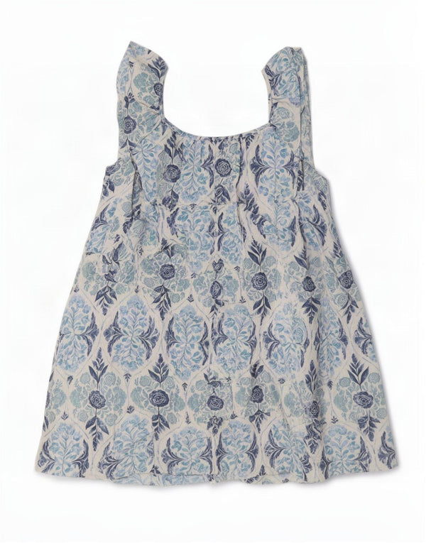 Επόμενο Γυναικείο Αμάνικο Sundress UK 12 Medium Blue Floral Bohemian