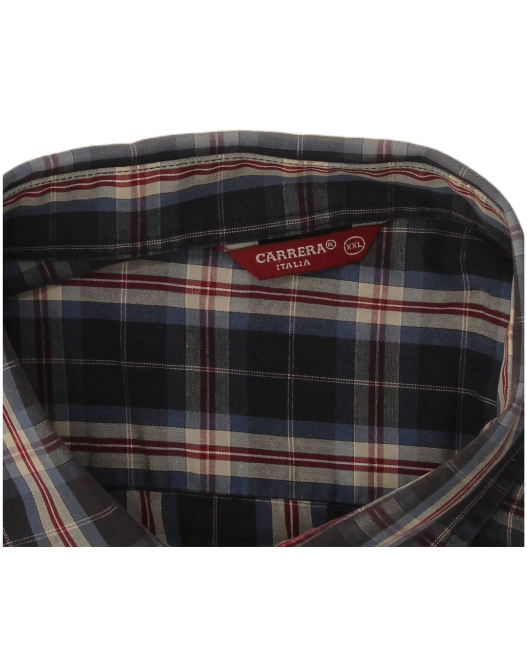 Ανδρικό πουκάμισο Carrera 2XL Navy Blue Check