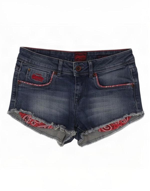 Superdry Γυναικείο Τζιν Παντελόνι Hot Medium W28 Μπλε