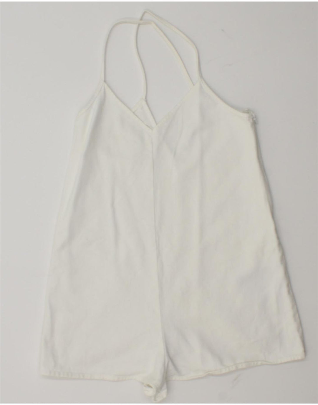 Γυναικείο Playsuit ZARA UK 10 Small White Cotton