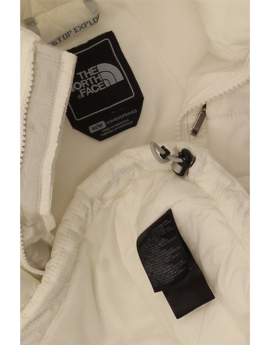 The North Face γυναικείο padded Gilet UK 14 Medium White Polyester