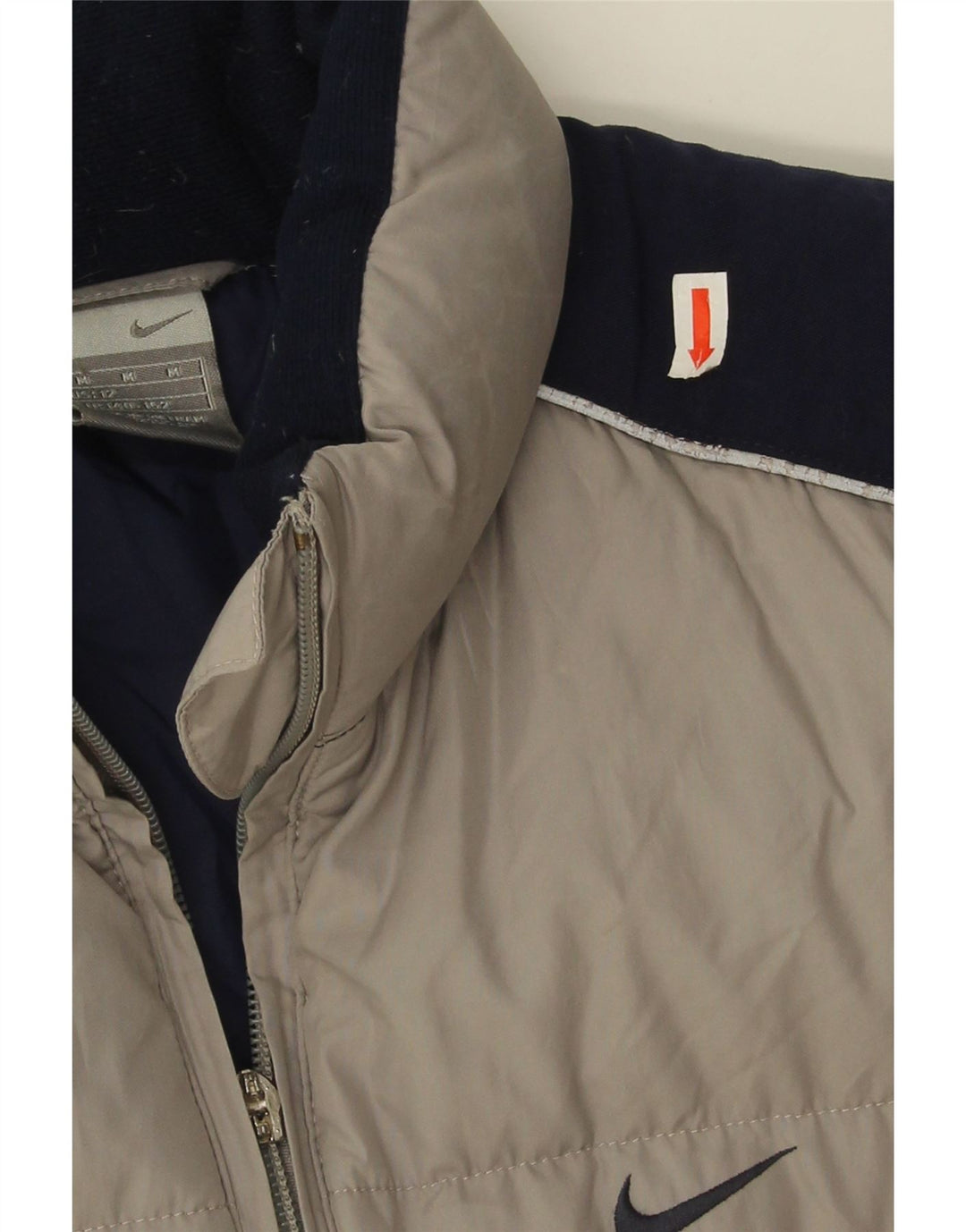 Nike Boys padded Gilet 10-11 Years Medium Grey Colorblock Polyester