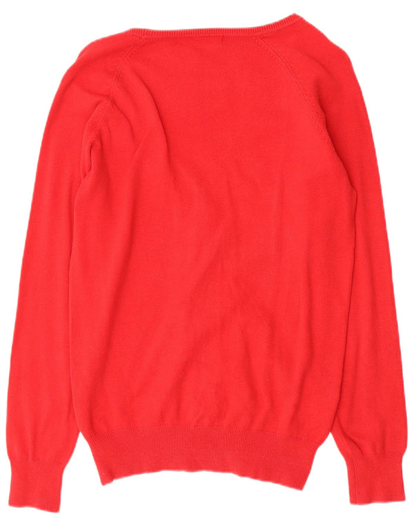 Zara Γυναικείο πουλόβερ ζακέτα UK 18 XL Κόκκινο βαμβακερό