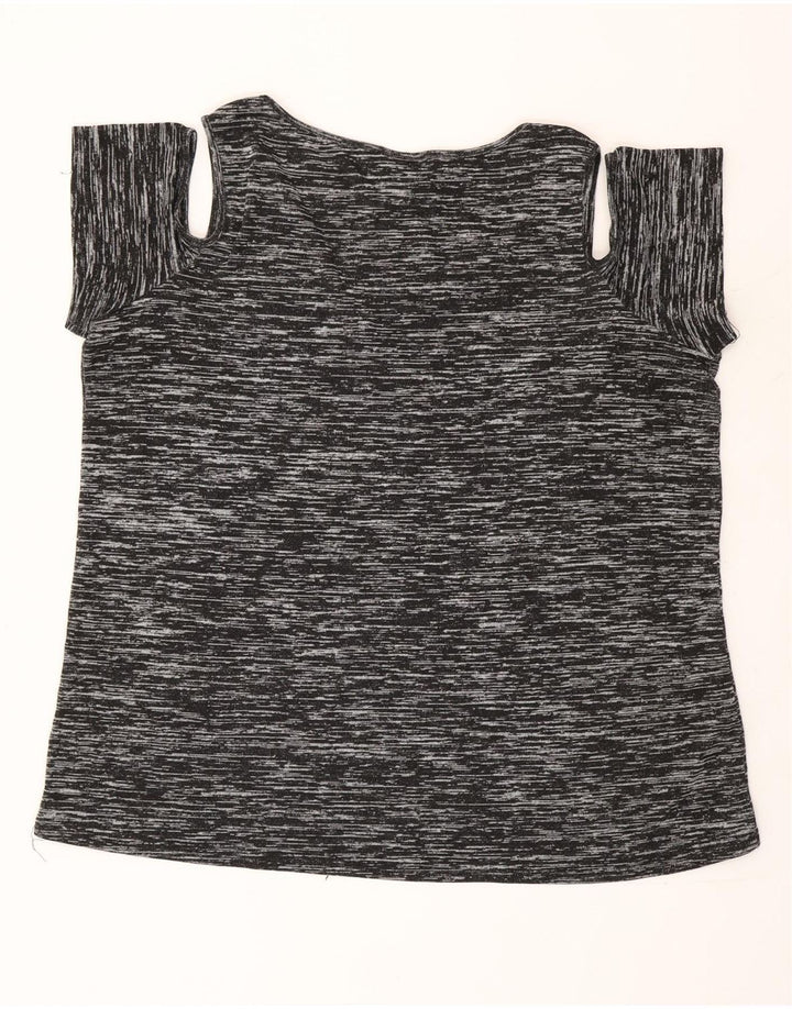 Marks & Spencer Γυναικεία μπλούζα Autograph Top UK 20 2XL Black Flecked