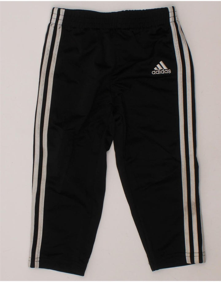 ADIDAS Baby Boys Tracksuit Trousers 18-24 Months  Black Polyester Vintage Adidas and Second-Hand Adidas from Messina Hembry 