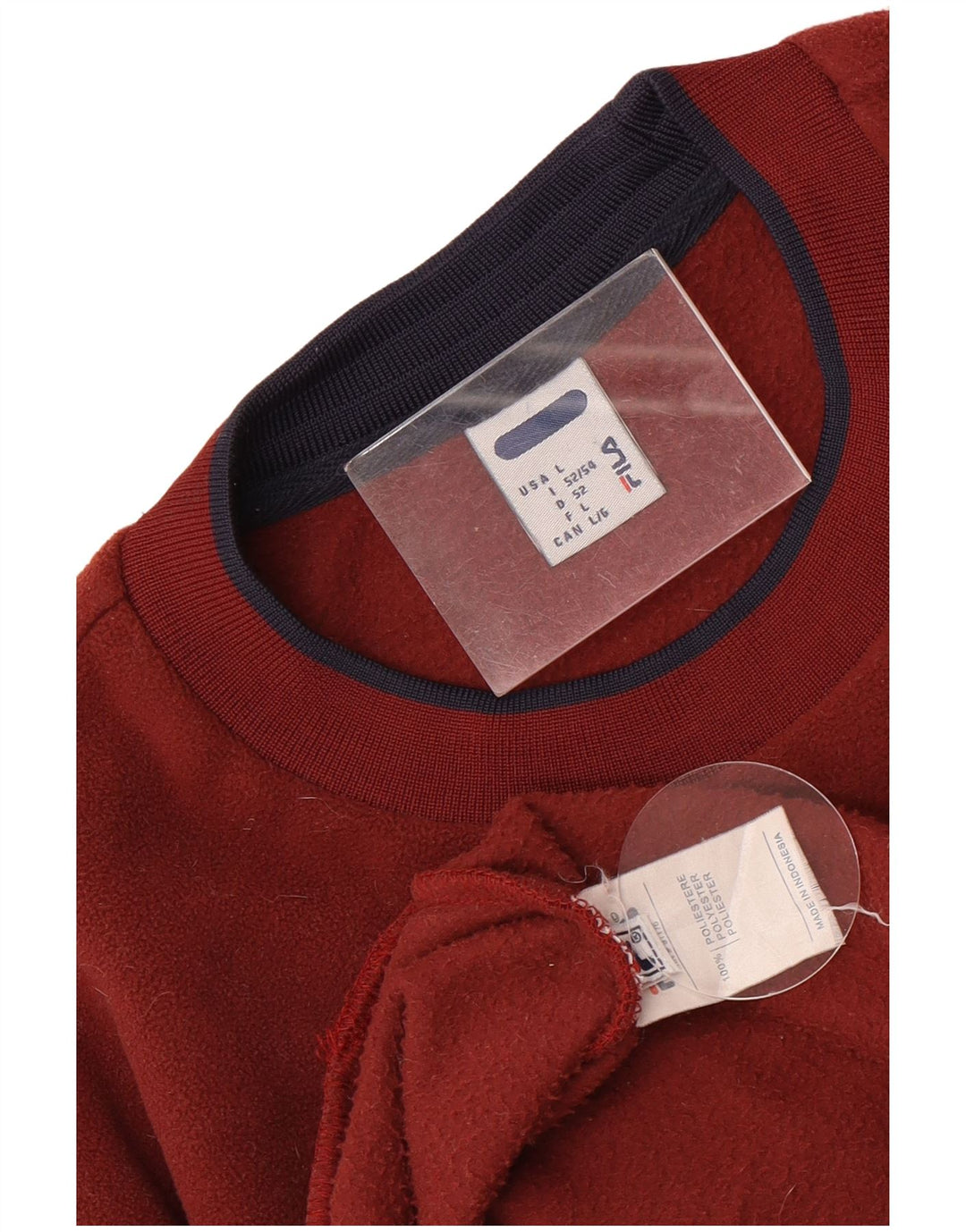 Ανδρικό Fila Graphic Fleece Jumper Large Maroon Πολυεστέρας