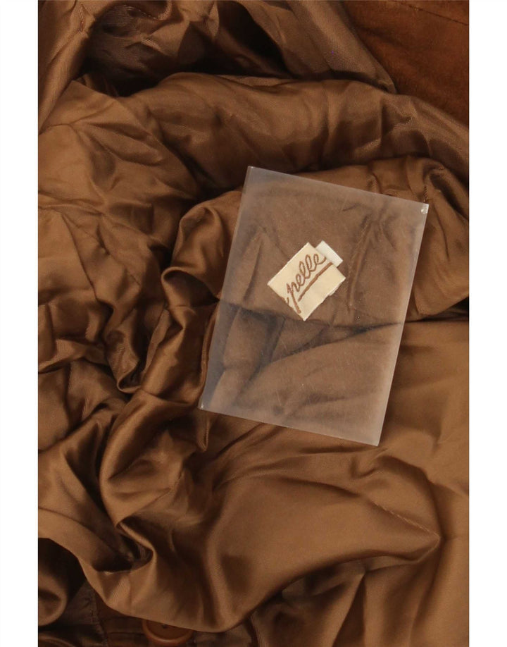 Vintage Γυναικείο Suede Διπλό Μπουφάν Blazer IT 50 XL Δερμάτινο μπεζ