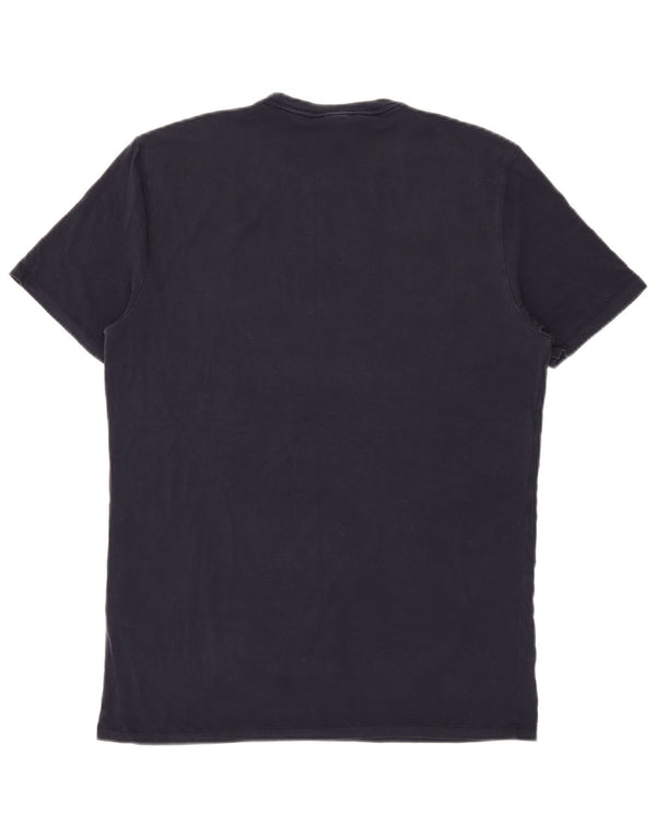 Ανδρικό T-Shirt Reiss Top Large Navy Blue Lyocell