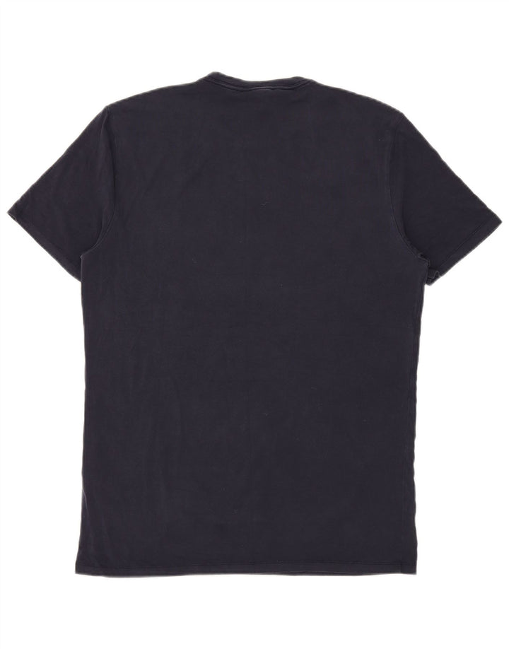 Ανδρικό T-Shirt Reiss Top Large Navy Blue Lyocell