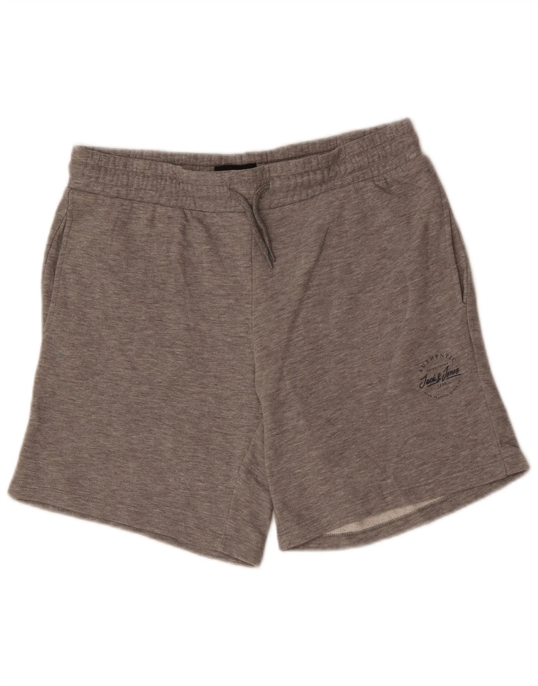 Ανδρικό αθλητικό σορτς JACK & JONES Βαμβακερό μεσαίο γκρι