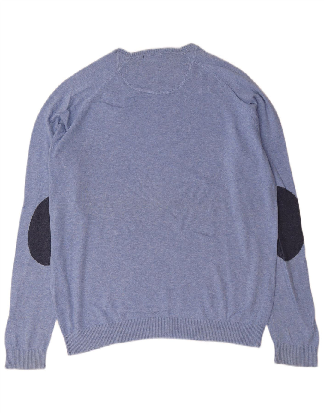 Ανδρικό πουλόβερ Zara Crew Neck Jumper XL Μπλε βαμβακερό