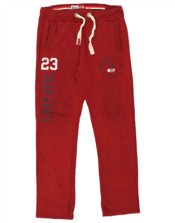 Superdry Ανδρικό Γραφικό Παντελόνι Φόρμας Μικρό Κόκκινο Βαμβακερό