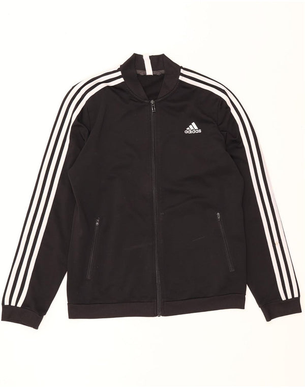 Γυναικεία αθλητική φόρμα ADIDAS Top Jacket UK 12/14 Medium Black Polyester