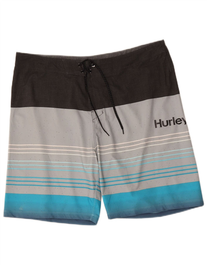 Hurley Ανδρικά γραφικά σορτς κολύμβησης Phantom Μεγάλο πολύχρωμο ριγέ