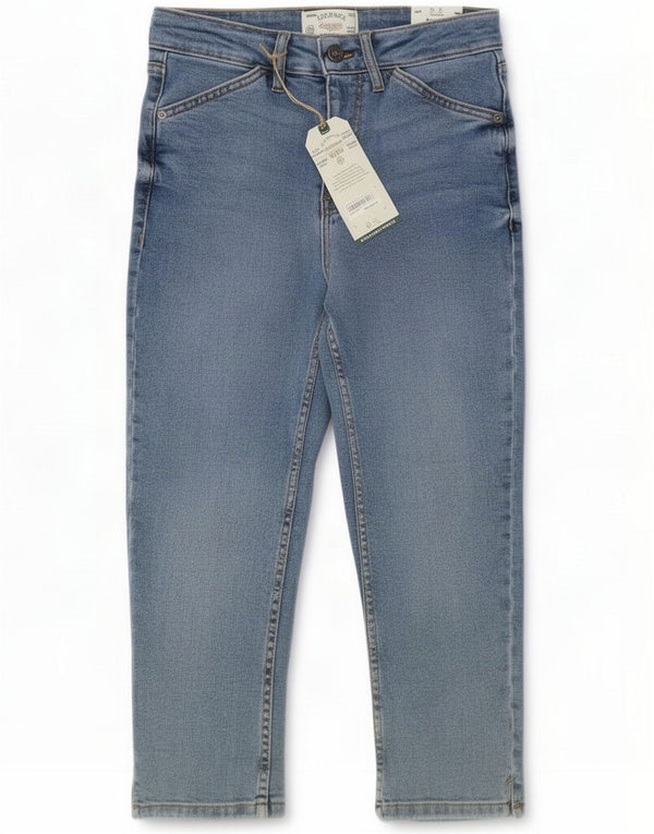 Fat Face Womens Sway Capri Jeans UK 8 Small W26 L20 Blue Cotton