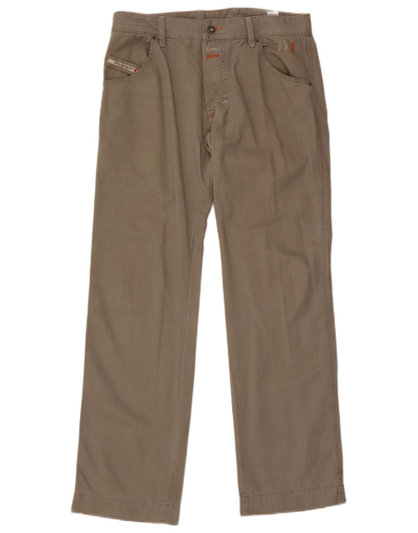 Ανδρικό ίσιο casual παντελόνι DIESEL W32 L33 Γκρι βαμβακερό