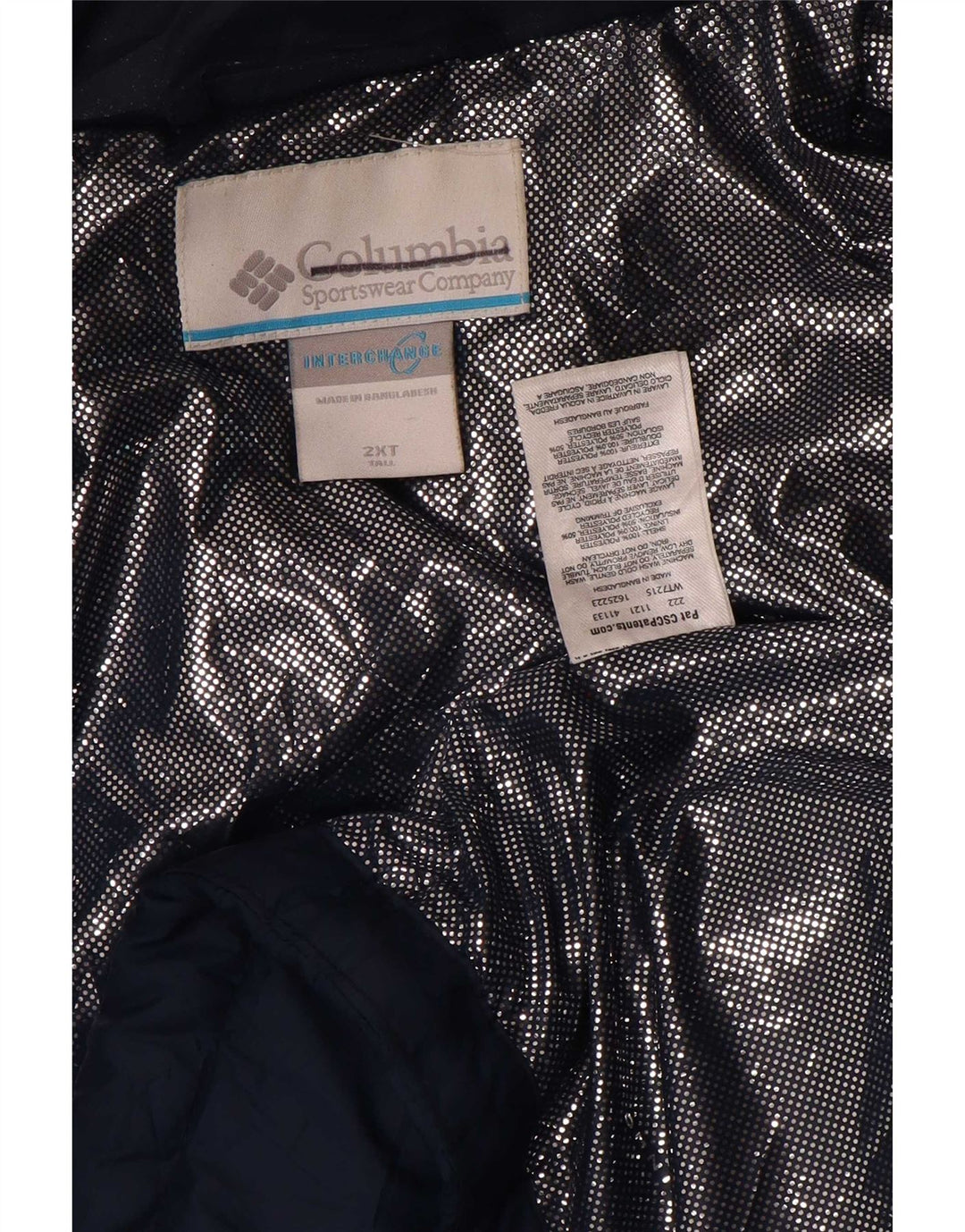 Columbia Ανδρικό ψηλό μπουφάν με επένδυση UK 44 2XL Navy Blue Polyester