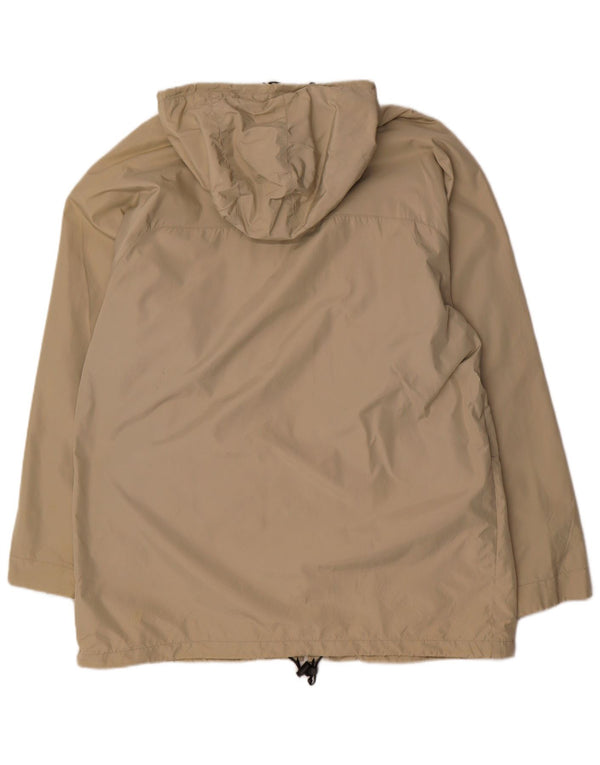 AXO Ανδρικό παλτό με κουκούλα αντιανεμικό UK 40 Large Beige Polyamide