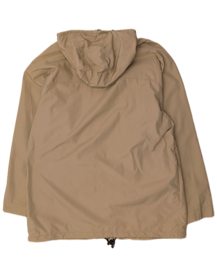AXO Ανδρικό παλτό με κουκούλα αντιανεμικό UK 40 Large Beige Polyamide