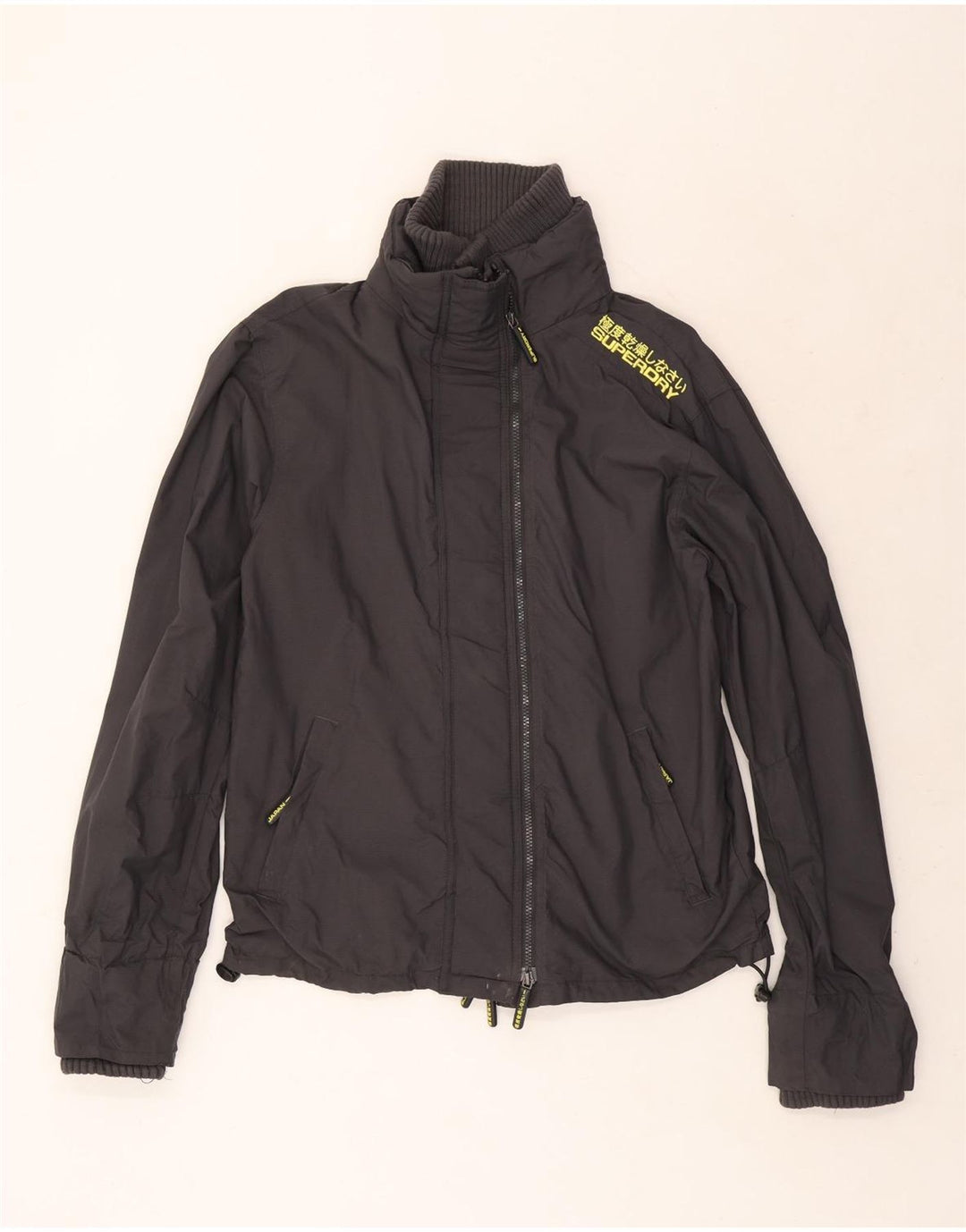 Superdry Ανδρικό γραφικό μπουφάν βροχής UK 42 XL γκρι νάιλον