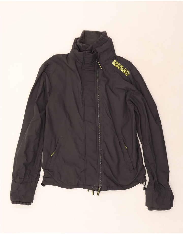 Superdry Ανδρικό γραφικό μπουφάν βροχής UK 42 XL γκρι νάιλον