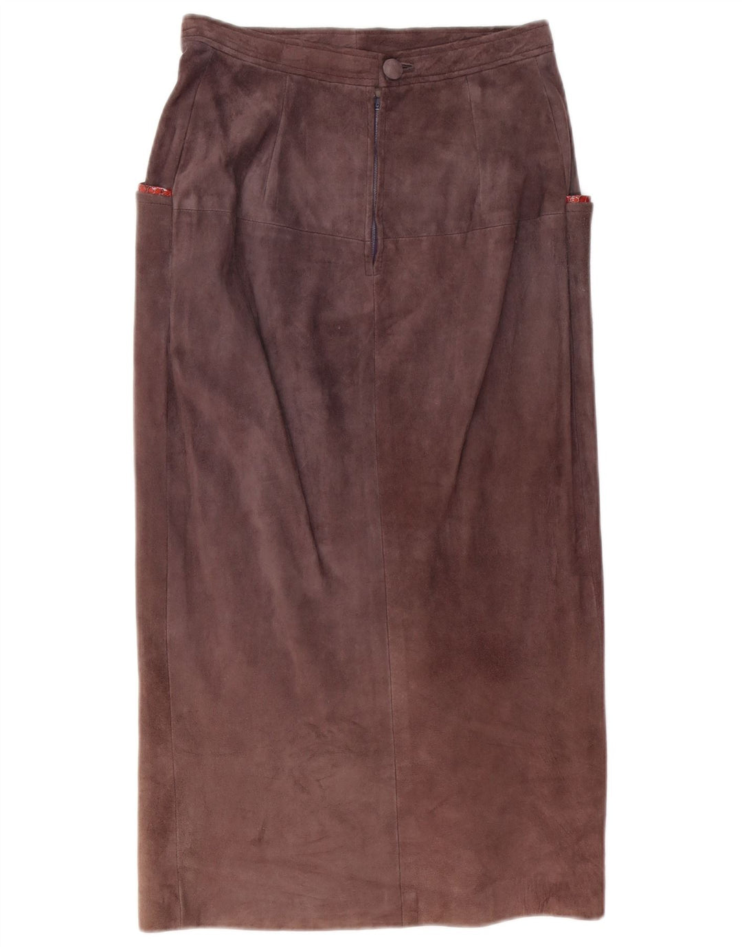 Vintage Γυναικεία Suede Φούστα Medium W28 Μωβ