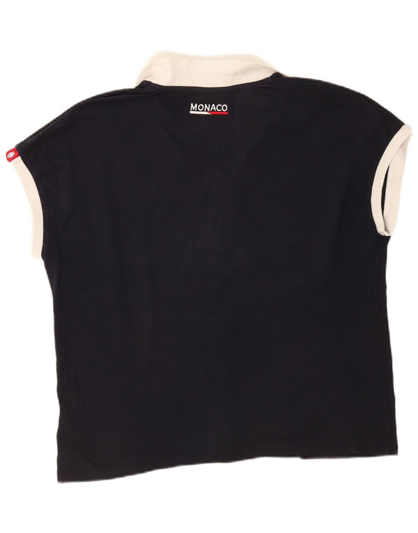 KAPPA Γυναικείο μπλουζάκι πόλο UK 16 Large Navy Blue