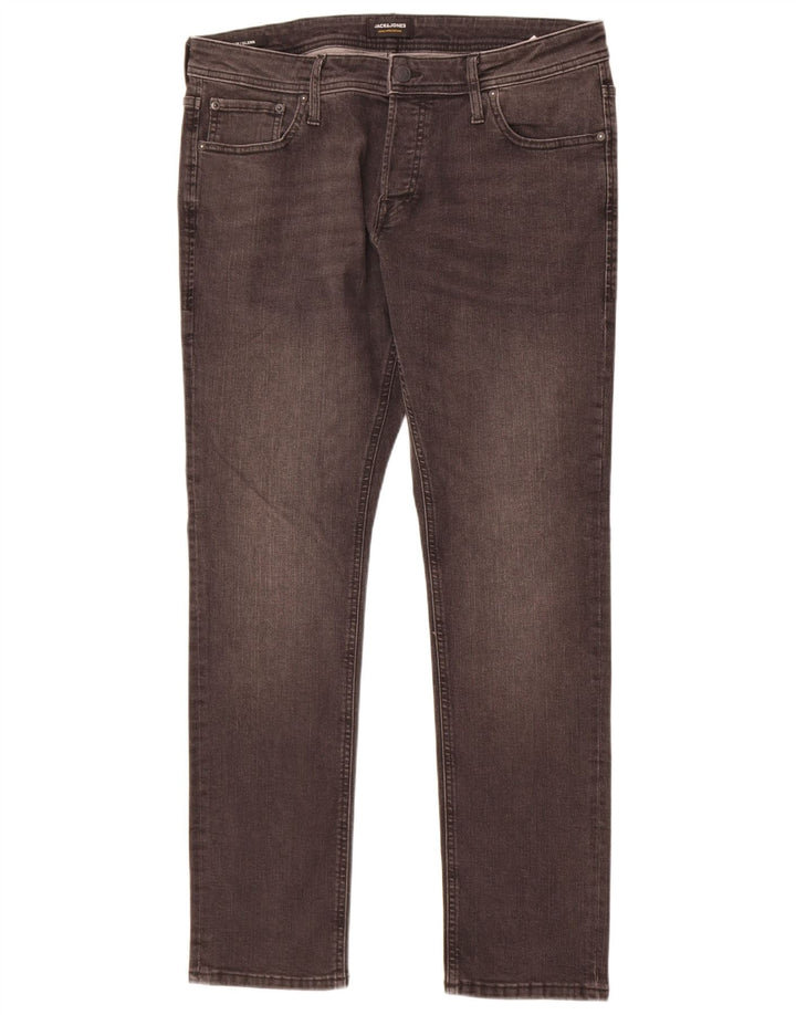 Jack & Jones Ανδρικό Τζιν GLENN Slim W36 L32 Γκρι βαμβακερό