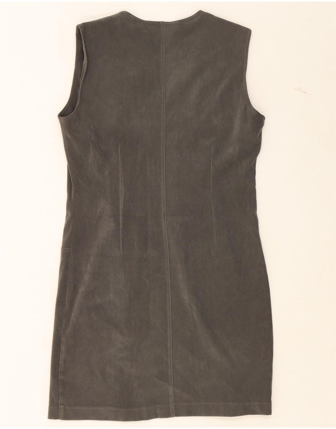VINTAGE Womens Sleeveless Sheath Dress IT 46 Large Grey Polyester Vintage Vintage and Second-Hand Vintage from Messina Hembry 