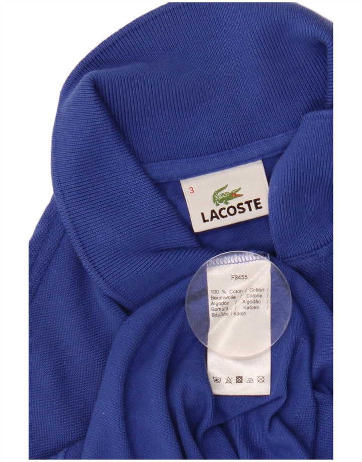 Ανδρικό μπλουζάκι πόλο Lacoste, μέγεθος 3, μικρό μπλε βαμβακερό