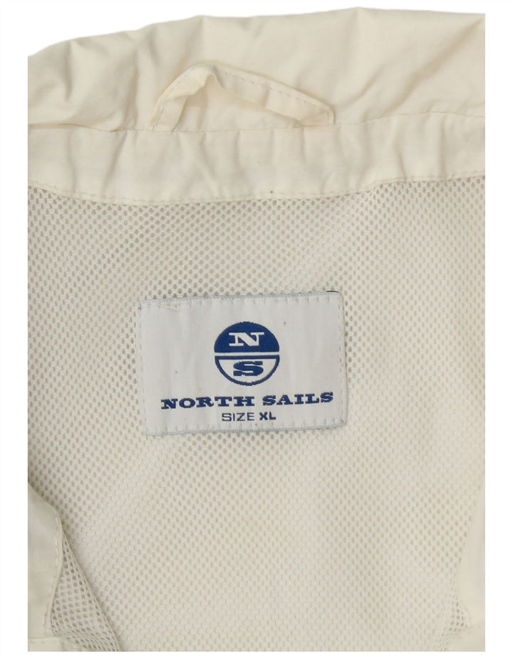 North SAILS Ανδρικό μπουφάν UK 42 XL Λευκό Πολυαμίδιο