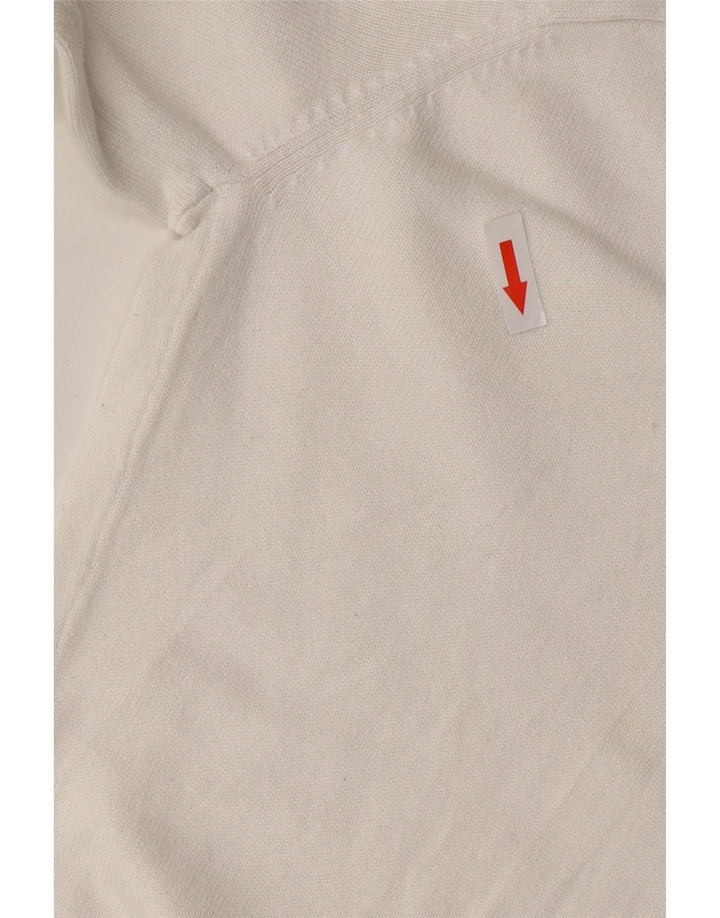 ARMANI EXCHANGE Ανδρικό πουλόβερ με λαιμόκοψη μεγάλο λευκό βαμβακερό