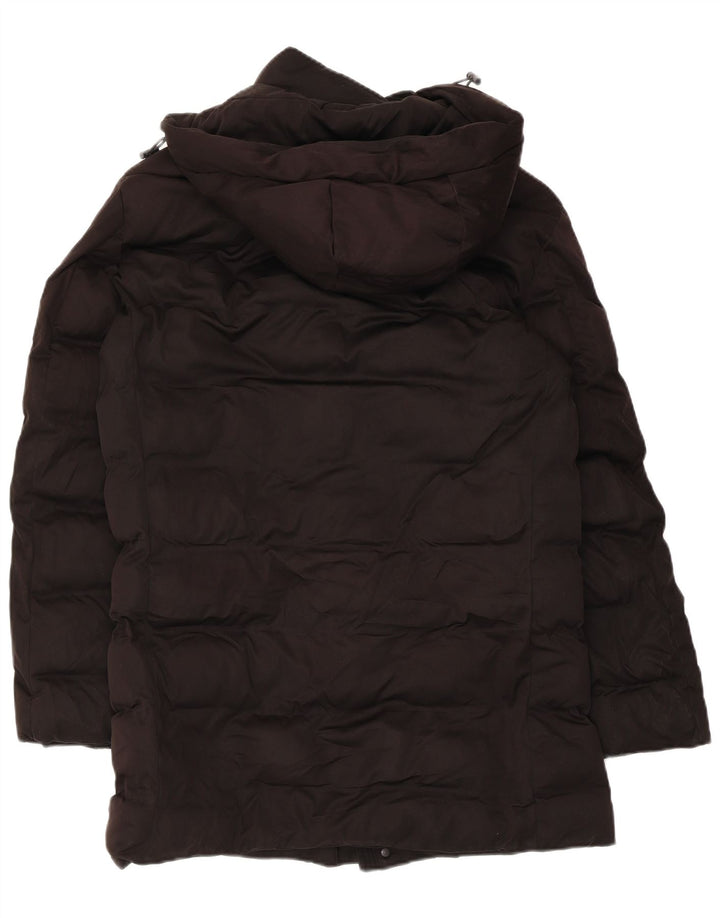 Zara Ανδρικό μπουφάν με κουκούλα UK 36 Small Black Polyester